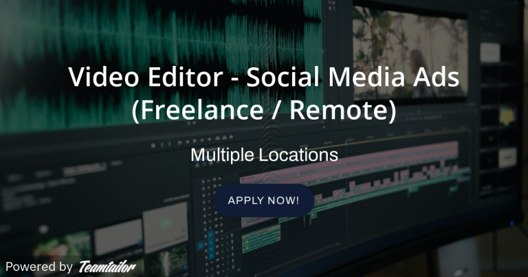 Social Media Manager Video Editor Role at The WFS Group (Remote)