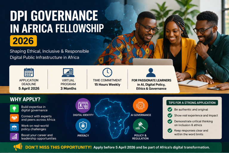 DPI Governance in Africa Fellowship 2026: How to Apply, Benefits, and Tips for Success