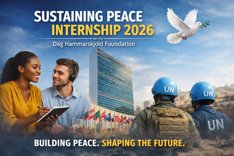 Sustaining Peace Internship 2026: Apply to the Dag Hammarskjöld Foundation
