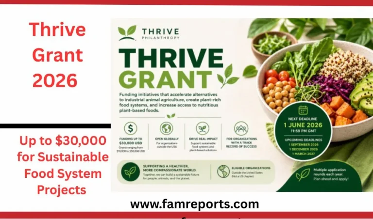 Thrive Grant Program: Funding Alternatives for Plant-Rich Food Systems