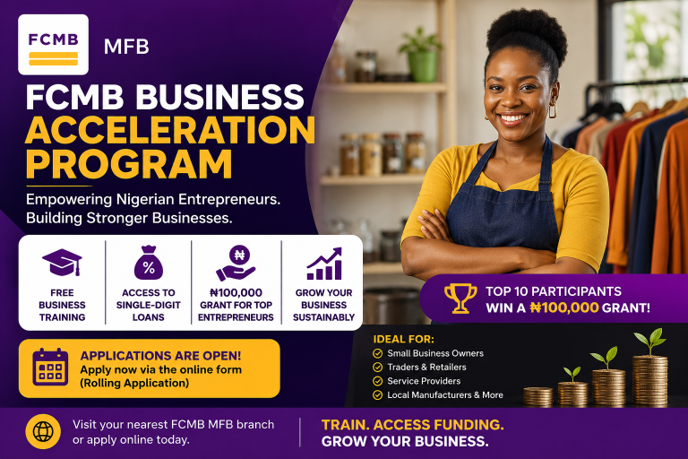 FCMB Business Acceleration Program Opens for Nigerian Entrepreneurs