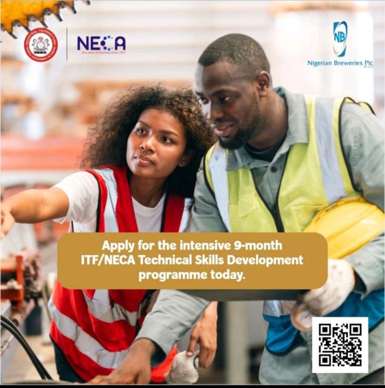Nigerian Breweries ITF-NECA Technical Skills Development Programme 2026: Now Open