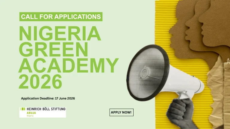 Heinrich Böll Stiftung Nigeria Green Academy 2026 Now Open