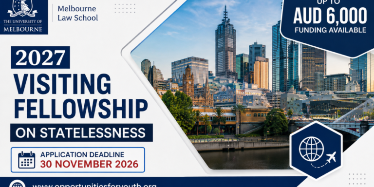Melbourne Visiting Fellowship 2027: Apply for a Funded Research Opportunity