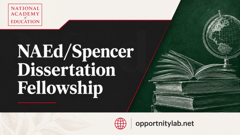 NAEd/Spencer Dissertation Fellowship 2027: $30,000 Funding for Doctoral Researchers