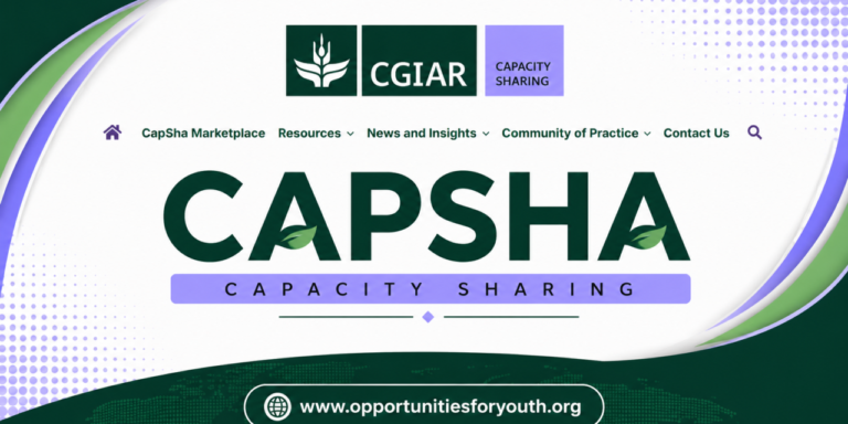 CGIAR CapSha Innovation Pitch Challenge 2026 Now Opens for Agricultural Research Institutions
