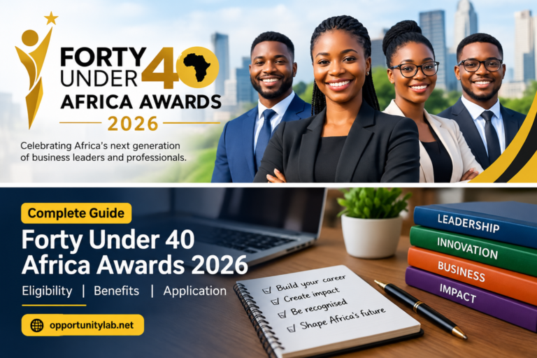 Under 40 Africa Awards 2026: Eligibility, Benefits and Application Guide