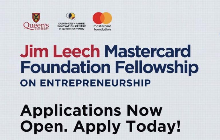Jim Leech Mastercard Foundation Fellowship 2027 for African Entrepreneurs