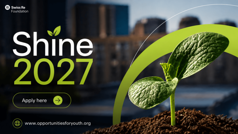 Swiss Re Foundation Shine 2027: Grant Funding for Early-Stage Climate Ventures
