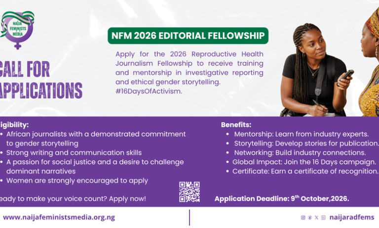 Reproductive Rights Journalism Fellowship 2026