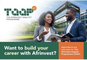 Afrinvest Analyst Programme 2027 career opportunity banner