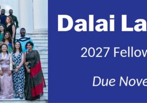 Dalai Lama Fellows 2027 banner for young changemakers