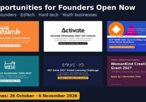 6 opportunities for founders open now, October 2026