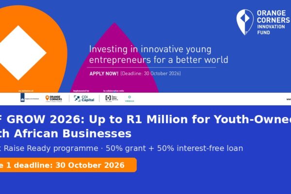 OCIF GROW 2026 Orange Corners Innovation Fund South Africa