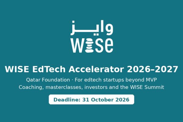 WISE EdTech Accelerator 2026-2027 by Qatar Foundation