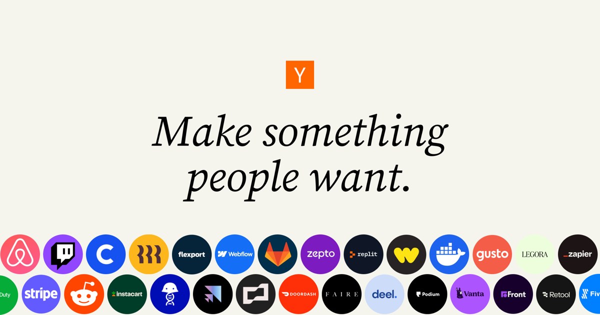 Y Combinator Winter 2027 batch: applications open, deadline 2 November 2026